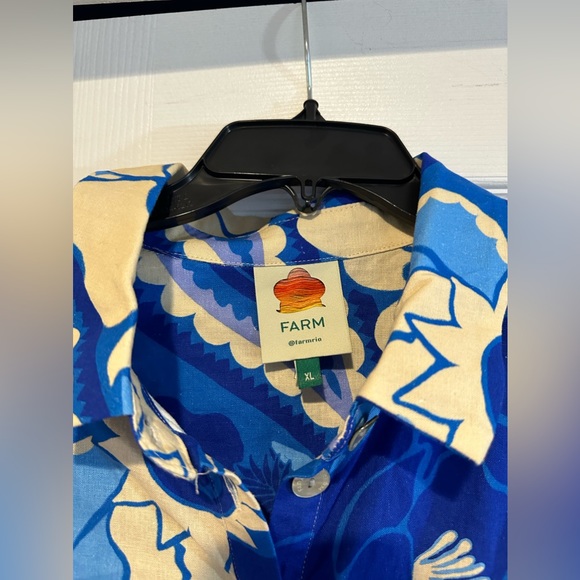 FARM Rio Blue Tropical Groove Romper - Picture 4 of 5